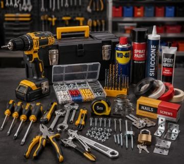 Hardware Items — tools and fasteners